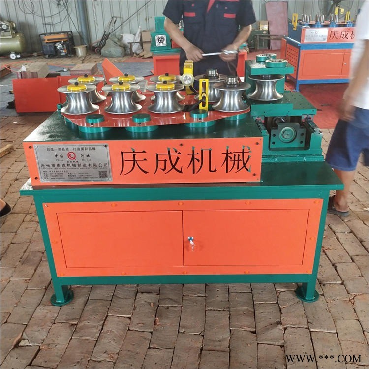 庆成机械 大棚弯管机 钢管折弯一次成型 大棚骨架弯管机 椭圆管折弯一次成型图1