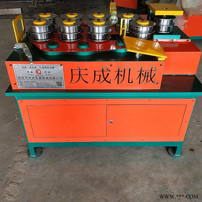 供应 几字钢大棚弯管机 钢管弯管机 多道弧一次成型折弯设备图1