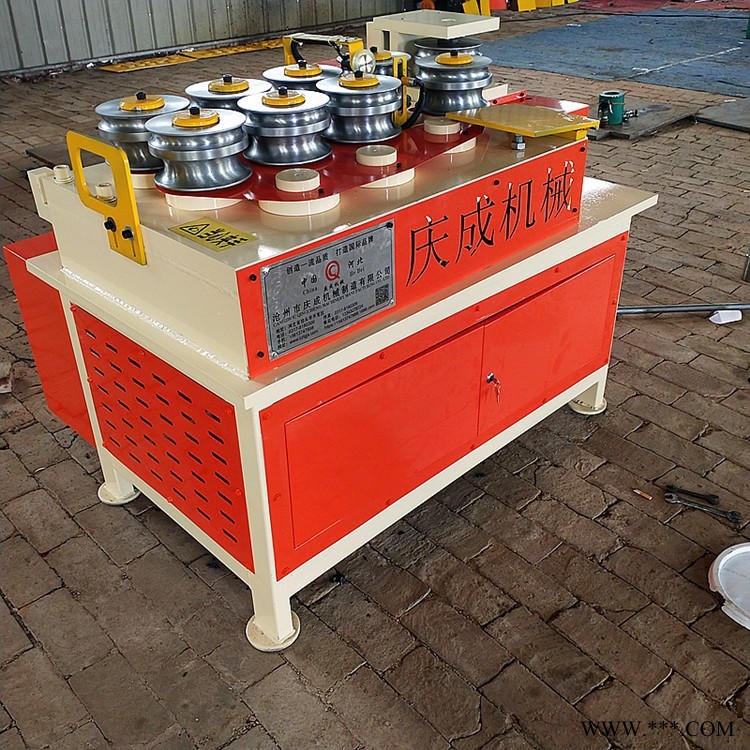 庆成定制高配九轮弯管机   全自动数控金属造型盘圆 多弧度弯管机设备厂家图1