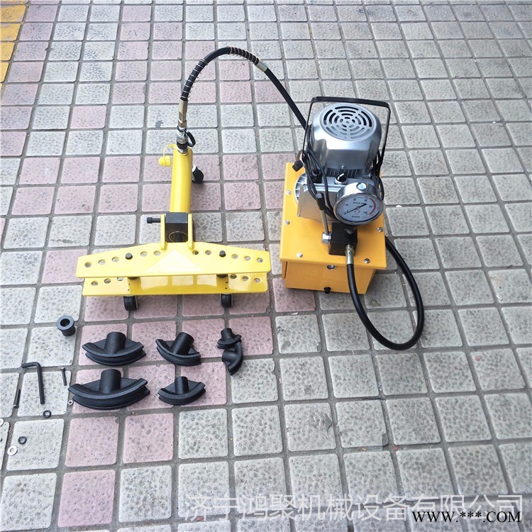 DWG-3B电动液压弯管机 凳子液压弯管机  分体式电动液压弯管机鸿聚牌图1