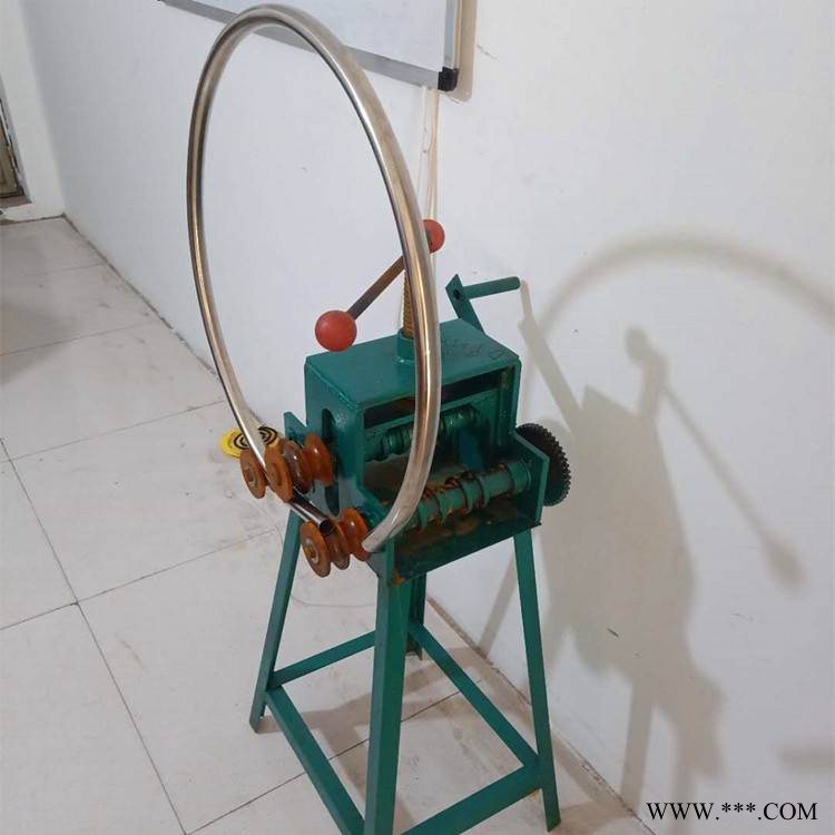 方管圆管手摇弯管机 滚动式手摇弯管机 壁厚10管子弯弧机视频图1