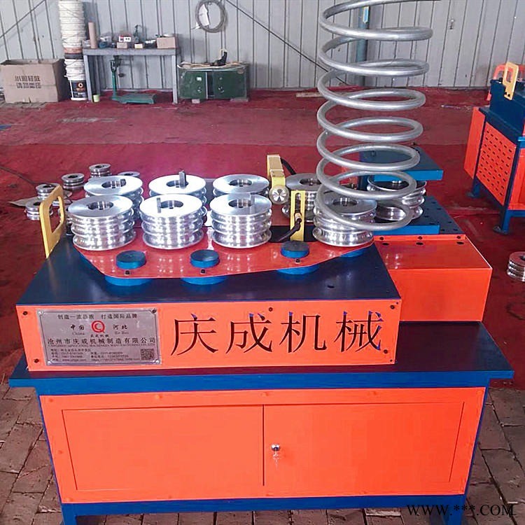 全自动智能数控大棚弯管机 九轮数控弯管机 彩钢电动弯圆机 建筑钢管顶弯机 庆成大棚温室冷弯机设备图1