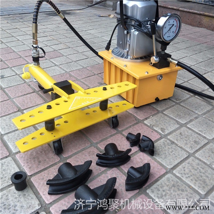 WYQ-108电动弯管机 不锈钢电动液压弯管器 不锈钢管煨弯机鸿聚牌图1