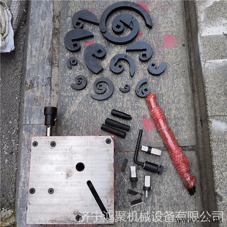 大门铁艺弯花机 P型铁艺花弯曲机 手摇铁艺弯管机各种弯花机鸿聚定做图1