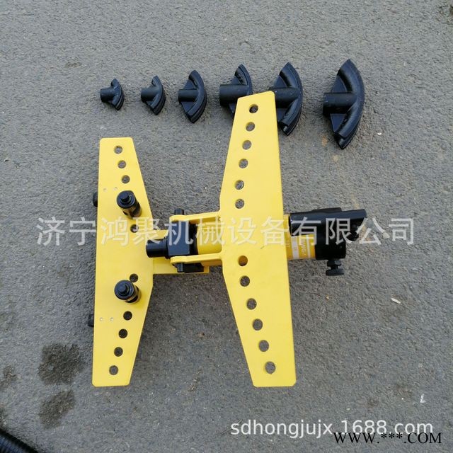 SWG-2A铁管弯管器 镀锌管手动弯曲机 整体式手动液压弯管机鸿聚牌图1