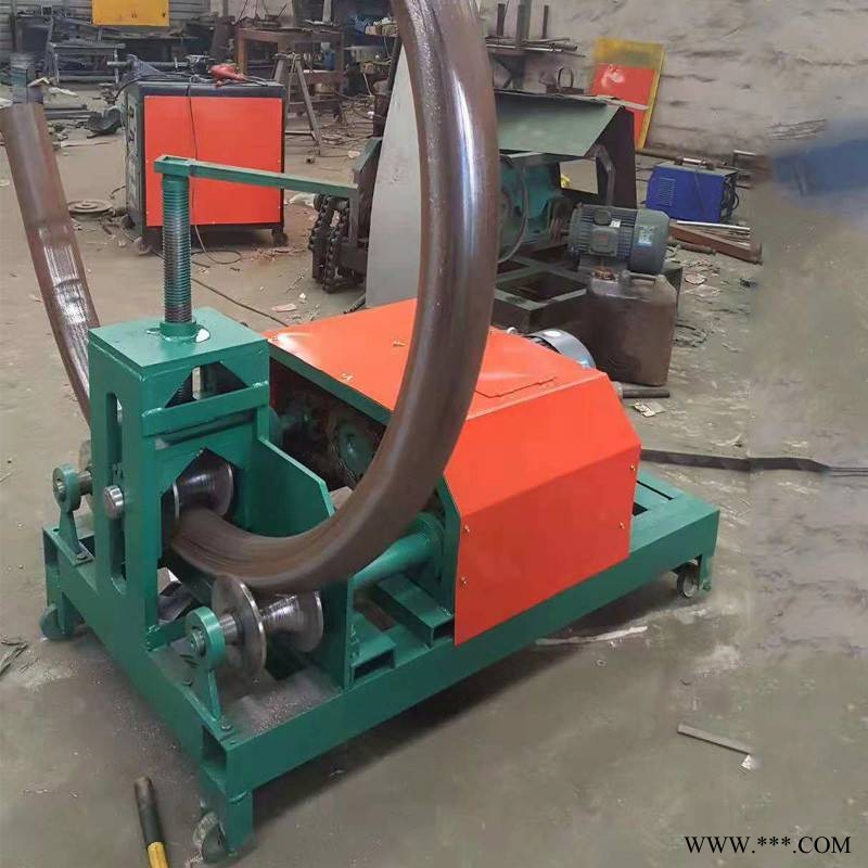 恒启小型电动弯管机 多功能卧式管子滚圆机 立式钢管折弯机