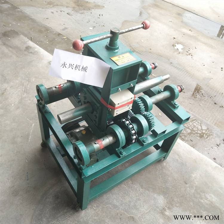 轻型多功能电动方管圆管弯管机 管子弯弧度圆圈折弯机图1