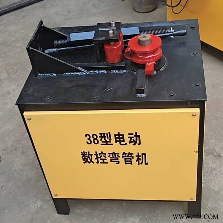 小型电动90度直角弯管机 平台式管子半自动折弯机图1