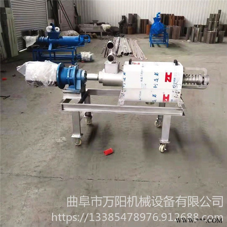 全自动全套型粪便固液分离机 化粪池用螺旋挤水分离机万阳WY-443  脱水挤压机图1