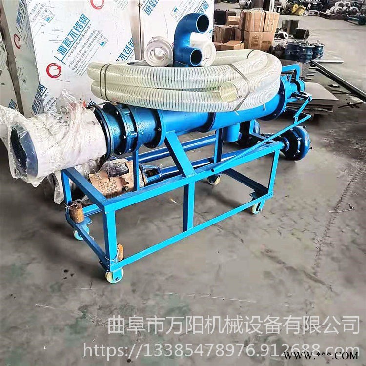 干湿分离机猪粪固液分离机粪便沼渣药渣螺旋挤压式脱水机 万阳WY-443  粪便挤压机图1