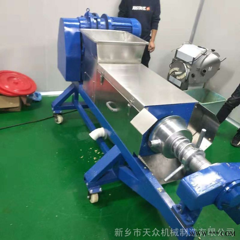 无锡厨余垃圾挤干压榨机 YZJ-260餐厨垃圾脱水挤压机 垃圾压榨脱干机图1