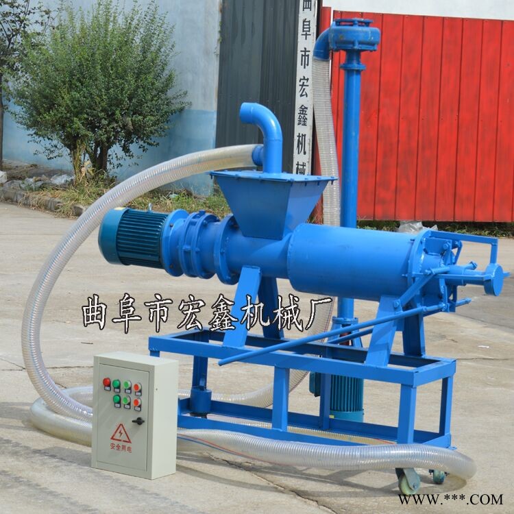 新款猪粪干湿分离机 牛粪处理机 粪便螺旋挤压机厂家图1