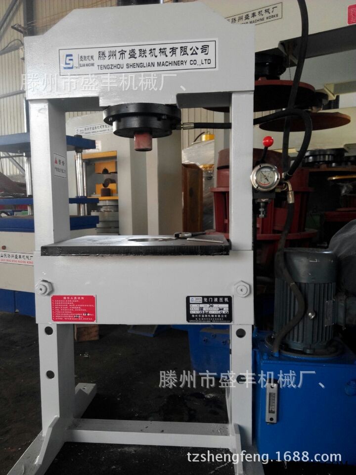 滕州盛丰20吨龙门轴承压力机，y31-20t龙门式轴承齿轮压装压力机图1