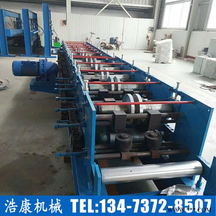 可加工3个厚C型檩压型机设备 C型钢成型设备 浩康压瓦机 多功能C型钢机器 可放心选购图1