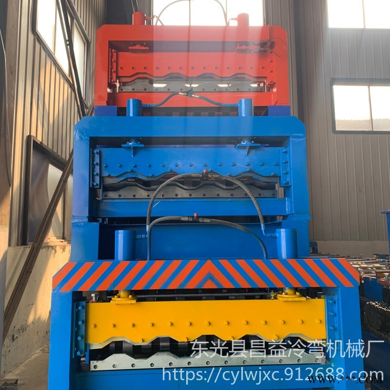汽车车厢板成型机集装箱压型机 冷弯集装箱压瓦机 昌益压瓦机 车厢板设备车厢板机图1