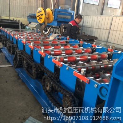 驰恒压瓦机 加重6mm厚箱板压型机 除尘箱板压瓦机 钢板压瓦机 车厢板机