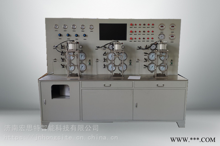 压缩机安全阀校验台-空压机安全阀校验台-高低压安全阀定压校验台-宏思特图1