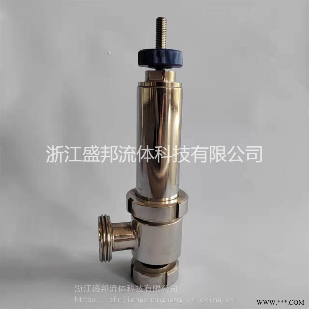 卫生级螺纹安全阀 食品级螺纹安全阀 活接螺纹式安全阀图1