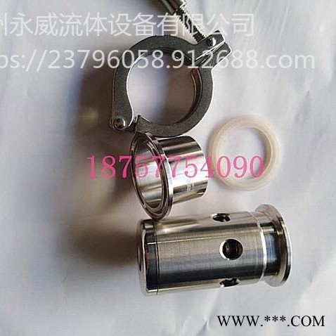 不锈钢快装安全阀 温州永威手动调压阀 无死角排气阀 储罐装泄压阀304卫生级38 51