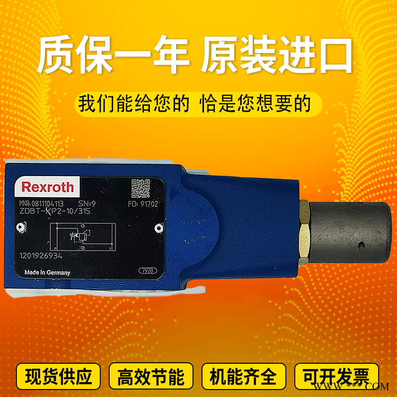 Rexroth力士乐原装进口德国压力控制溢流阀ZDBT-XP2-1X/315先导式安全阀图1