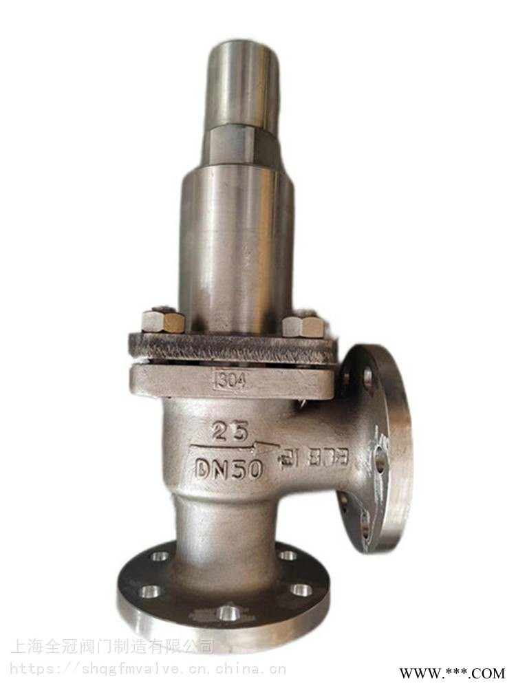 全冠CB304-92泄压B型DN50船用不锈钢法兰式直角安全阀提供CCS产品证书规格型号齐全图1
