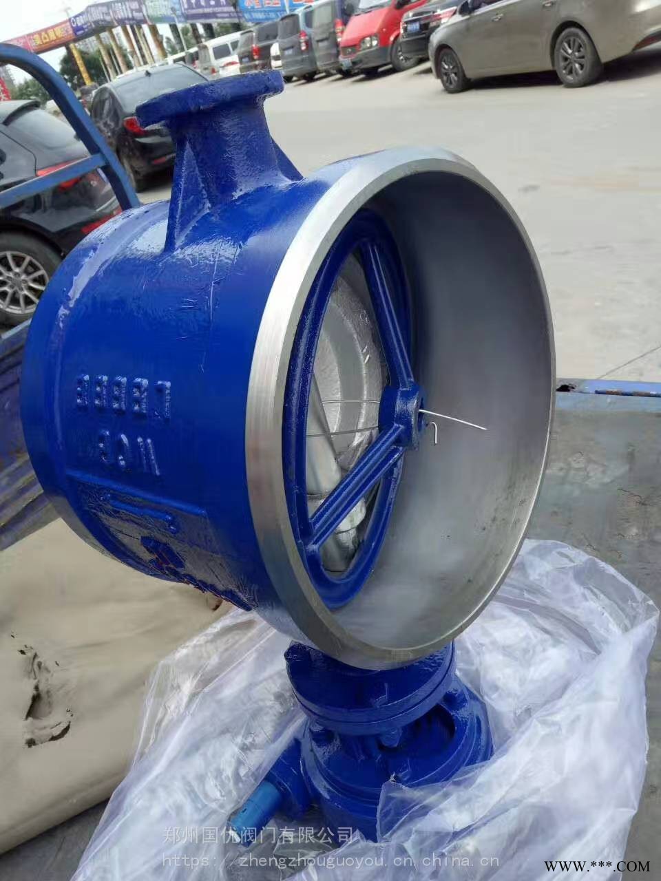 涡轮沟槽蝶阀批发国优阀门碳钢蝶阀D71X蝶阀图1