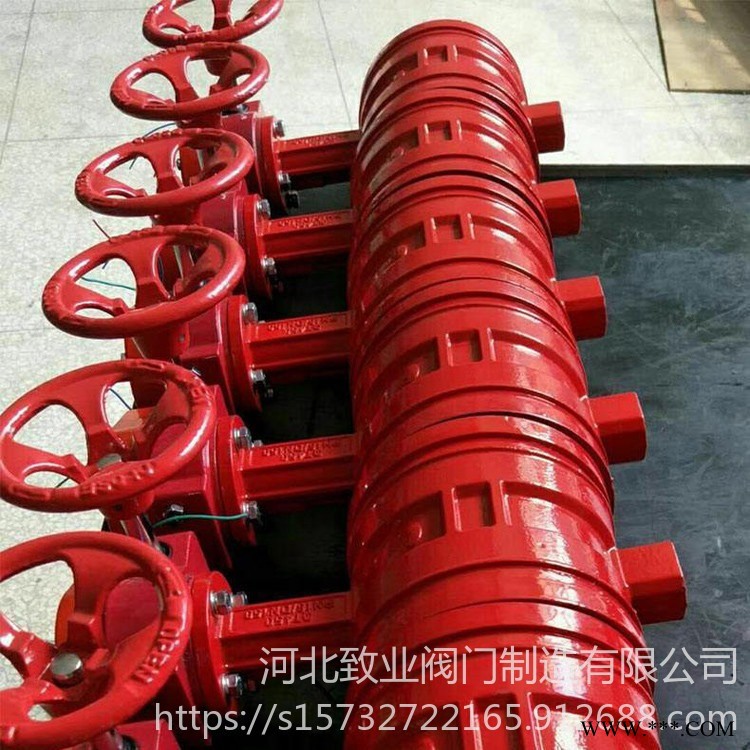 致业阀门厂家供应 沟槽涡轮蝶阀 D381X沟槽涡轮蝶阀 密封性能好图1