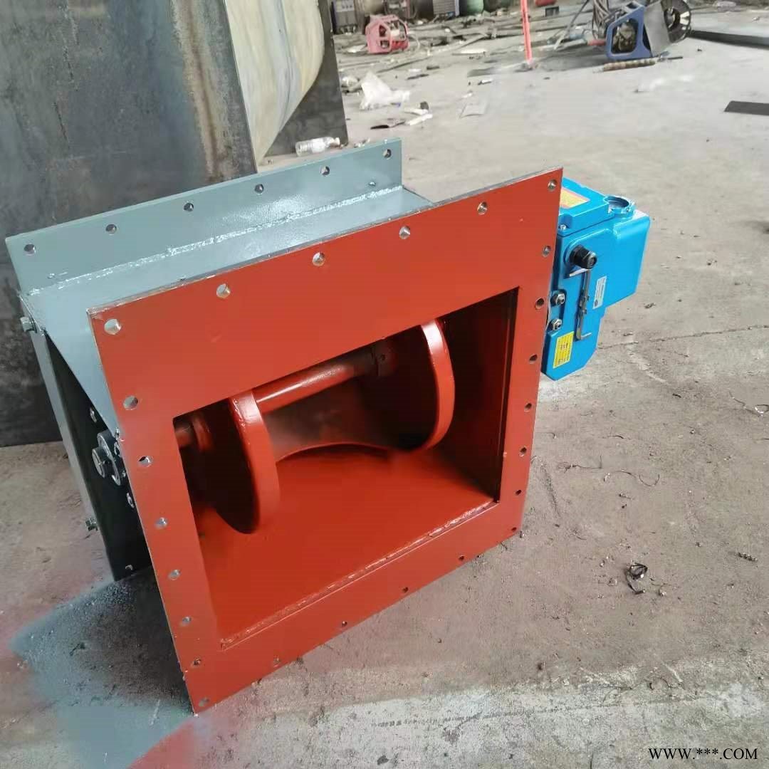 风道蝶阀 通风蝶阀 电动开关型阀门  砸阀 高温烟道阀门 轩盛环保图1