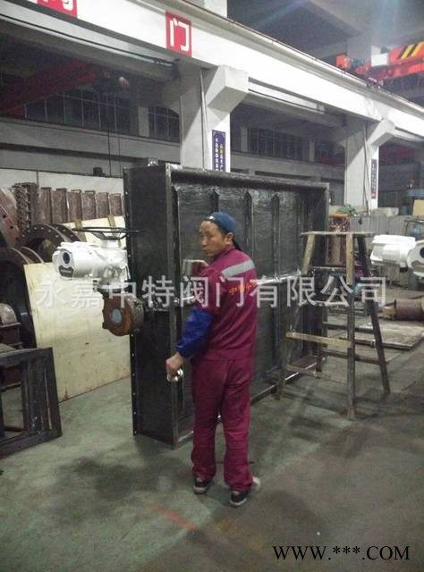 订做FDF方形蝶阀  中特焊接大口径方型蝶阀图1