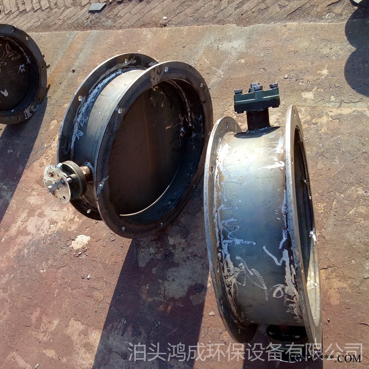 通风蝶阀 电动调节型风门 鸿成环保 圆形通风蝶阀厂家图1