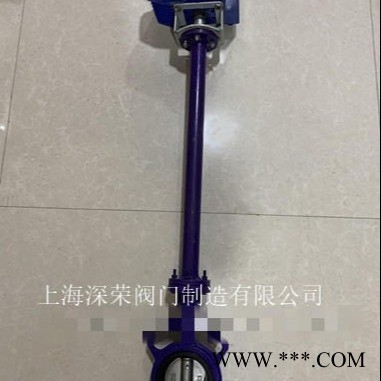 上海深荣 D941X电动加长杆蝶阀 双位电动蝶阀 可非标定制图1
