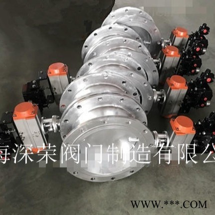 上海深荣 D641W气动不锈钢通风蝶阀 不锈钢阀门蝶阀 可非标定制图1