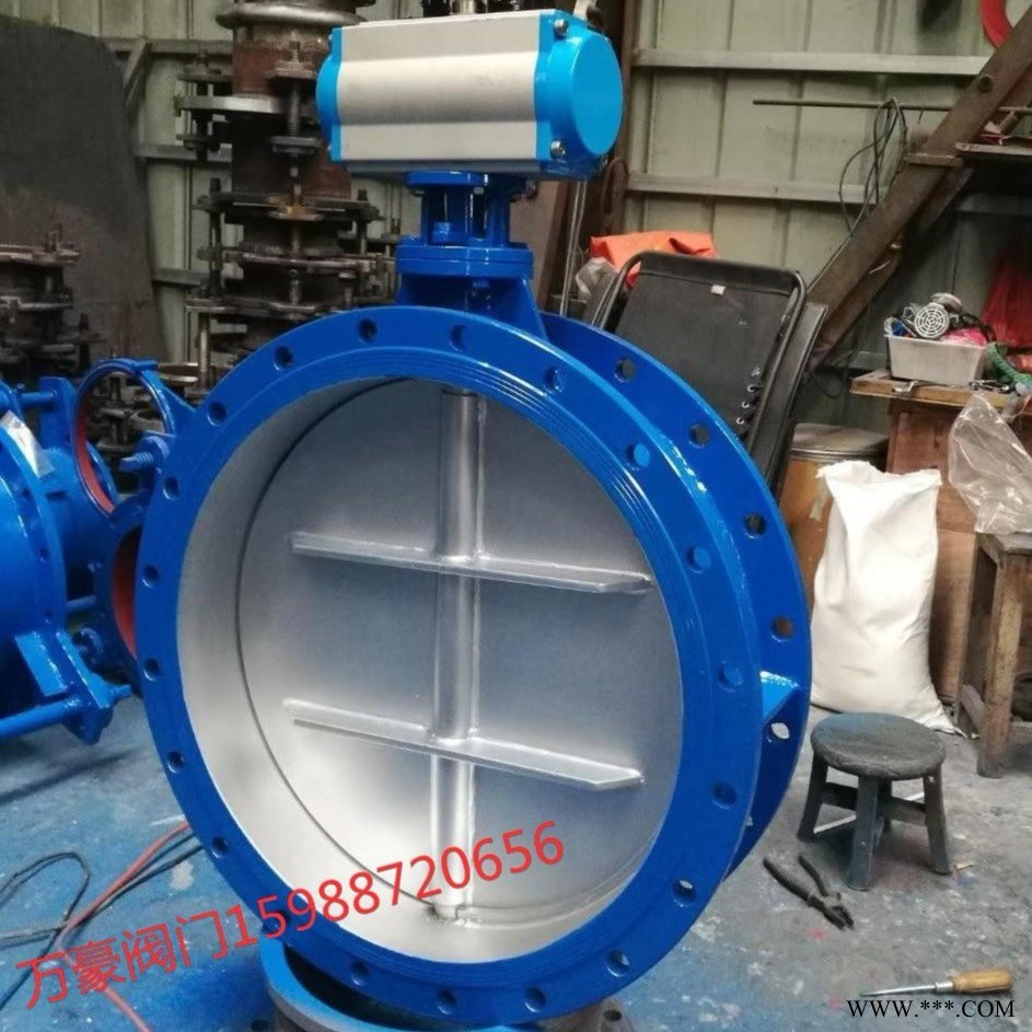 万豪阀门厂家气动烟道通风蝶阀 D641W-6C温州阀门厂家专业生产批发  气动蝶阀 质量保证 非标定做图1