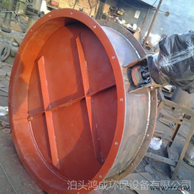 除尘管道风量调节阀 通风蝶阀 鸿成环保 大型通风蝶阀 上门安装图1