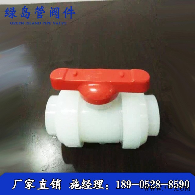 厂家直销 pvdf球阀 耐强酸PVDF球阀 PVDF承插塑料手动球阀欢迎选购