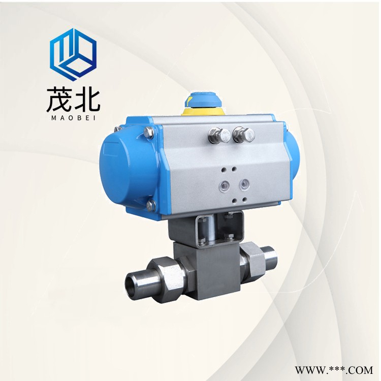 上海茂北/Maobei防爆气动对夹V型球阀Q671F气动开关球阀图1
