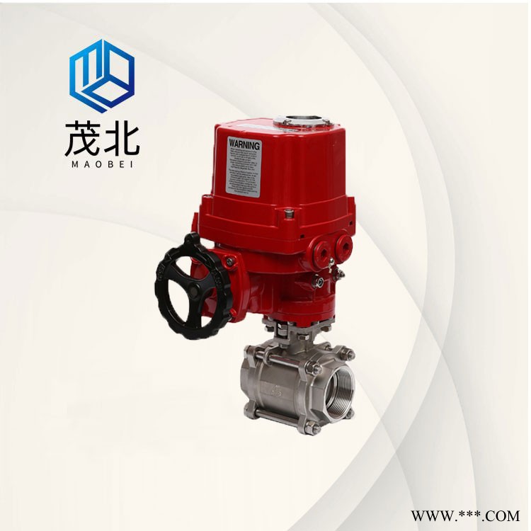 上海茂北/Maobei,电动焊接球阀Q961F,铸钢电动球阀,低温球阀图1