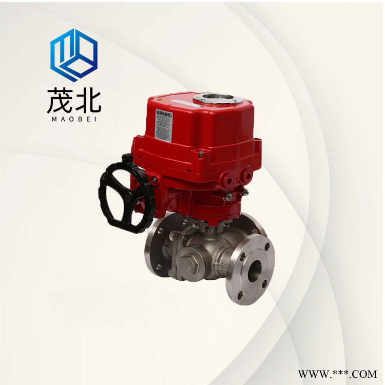 上海茂北/Maobei,电动法兰球阀Q941F,电动塑料球阀,日标球阀图1