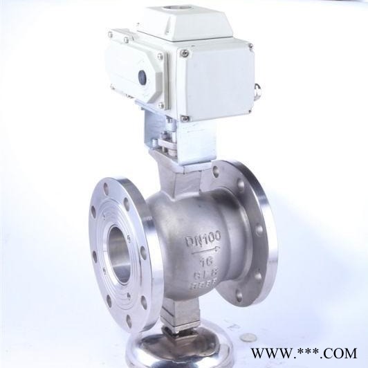 QV947Y电动法兰式V型球阀-电动V型调节阀-V型对夹球阀生产制作加工