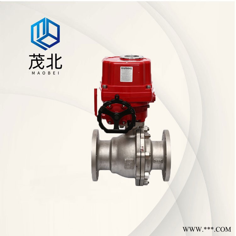 上海茂北/Maobei,防爆电动切断球阀Q941H,不锈钢电动球阀,电动球阀厂家图1