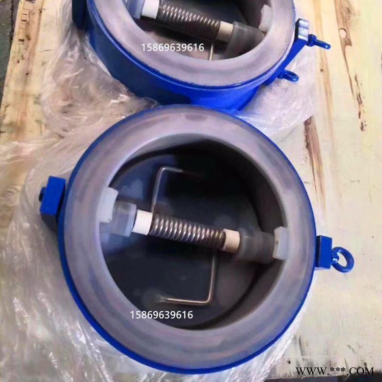 永嘉捷泰阀门厂家直销H76F46对夹衬氟止回阀  衬氟碟式止回阀 衬氟圆片止回阀 H76F46-10C图1