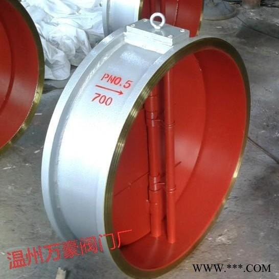 万豪阀门厂家生产定制 H47X-1C型蝶式风道止回阀 品质保证 蝶式止回阀 非标定做 温州阀门厂家图1
