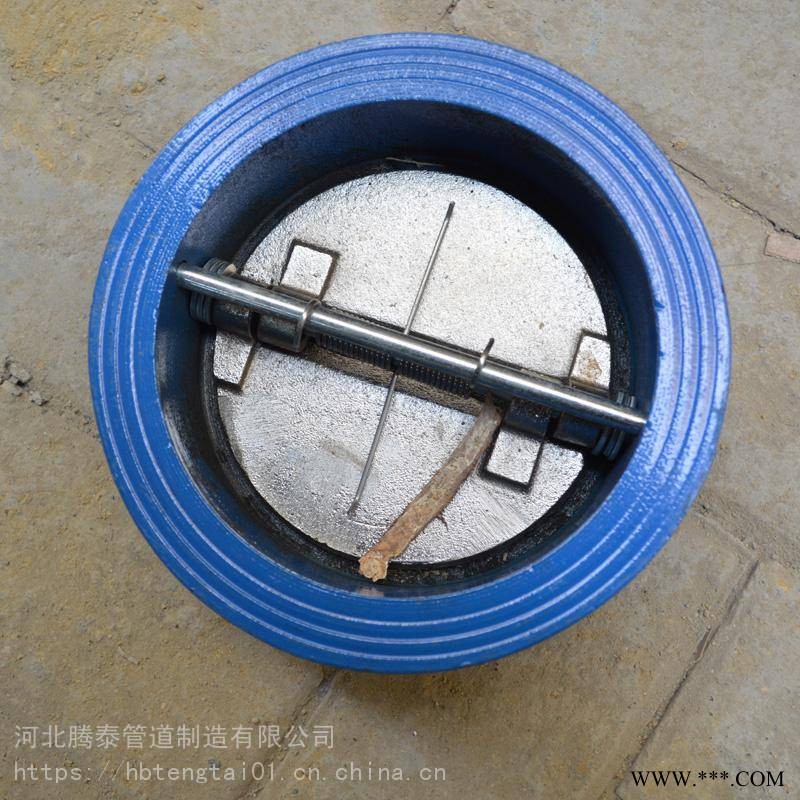 河北腾泰 对夹蝶形止回阀 H76W 蝶形止回阀图1