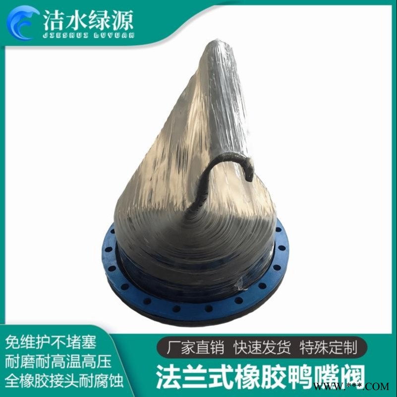 多种规格法兰式鸭嘴阀 丁睛橡胶橡胶缓闭止回阀 洁水绿源鸭嘴阀厂家图1