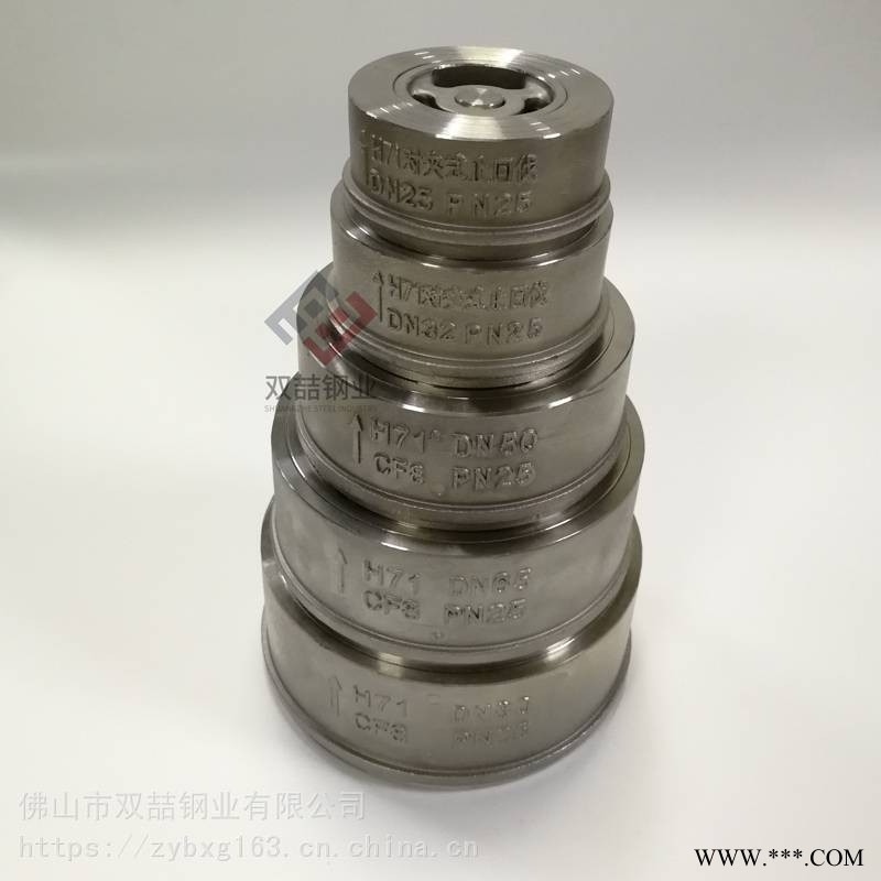 H71对夹式止回阀12寸不锈钢DN32止回阀不锈钢304阀门图1