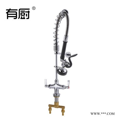 广东生产水龙头厂家有厨商用水槽龙头铜高压花洒龙头迷你双温高压花洒螺杆带止回阀商用龙头厂家直销