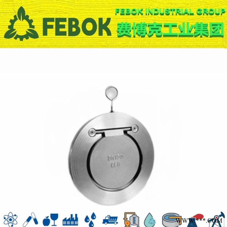 进口旋启式单瓣对夹止回阀 可靠性好 耐腐蚀 费博克FEBOK图1