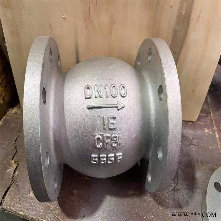 HQ44X-16C DN150 球形污水止回阀碳钢WCB高压单向阀图1