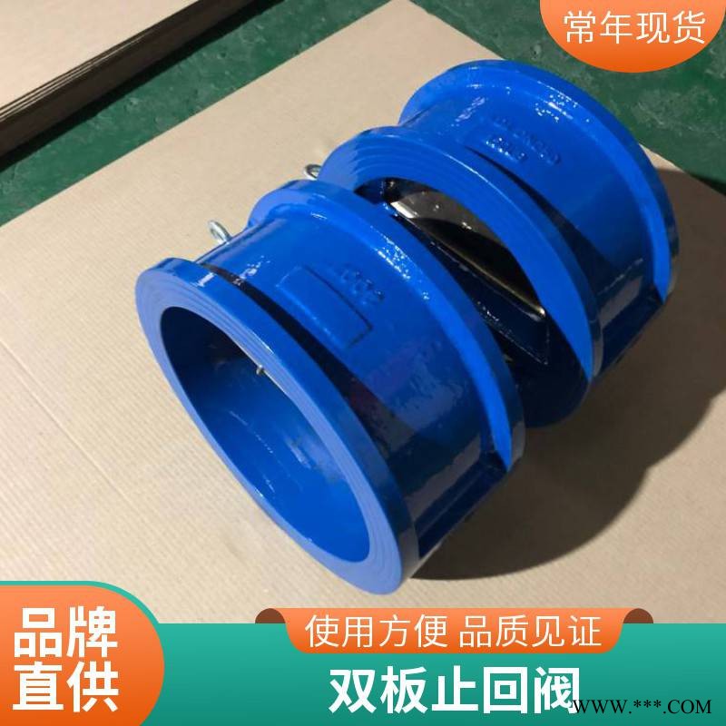 塘业阀门 H46W-10P DN250不锈钢对夹蝶式止回阀 大口径法兰式图1