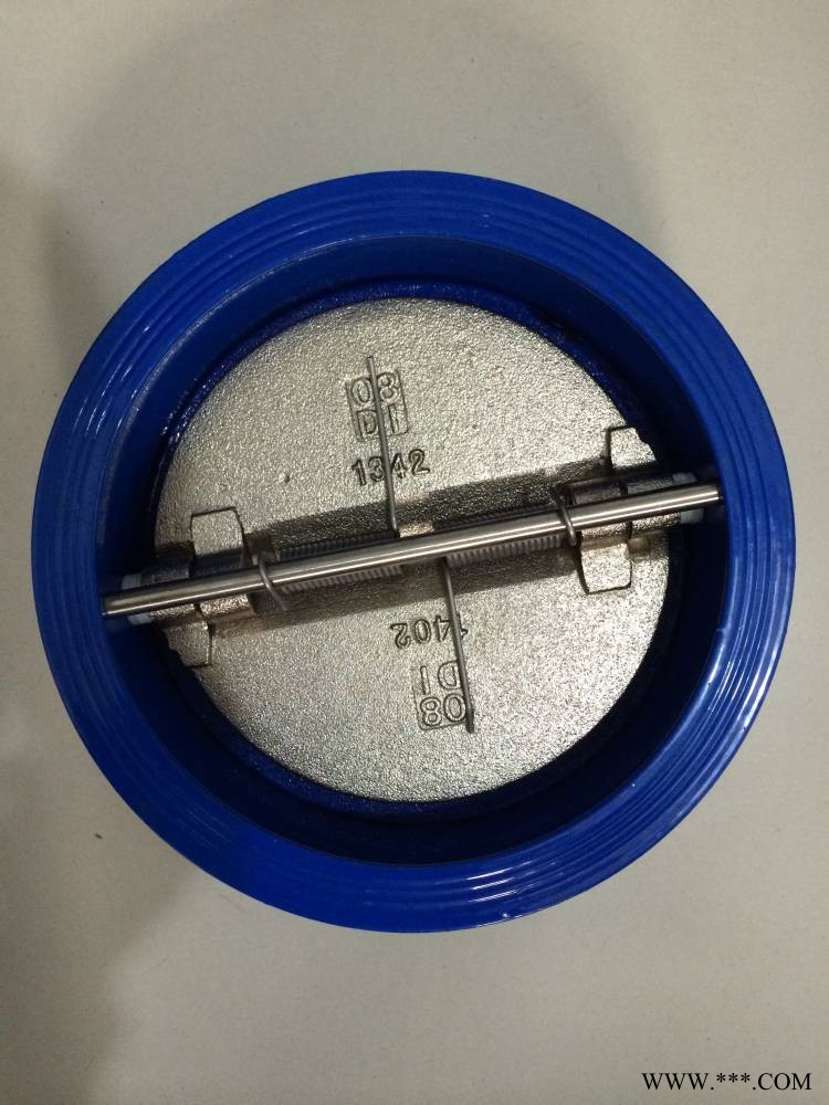 球墨铸铁材质蝶式止回阀生产厂家阀板304材质图1